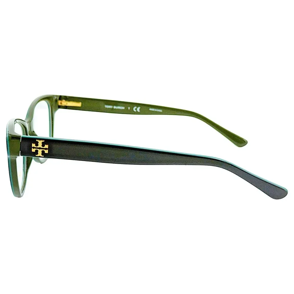 Tory Burch TY2065 Womens Plastic Eyeglass Frame 1598 Navy Turquoise Hunter 53-17